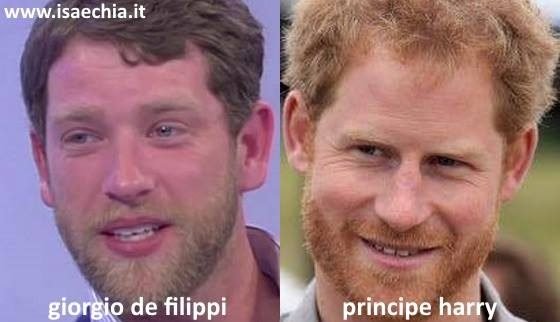 Somiglianza tra Giorgio De Filippi e il Principe Harry
