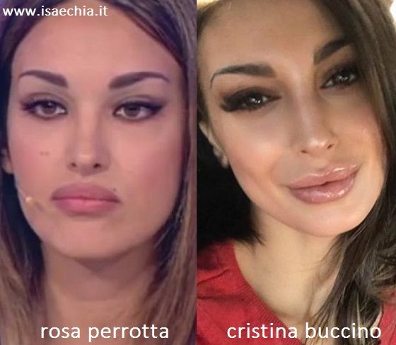 Somiglianza tra Rosa Perrotta e Cristina Buccino