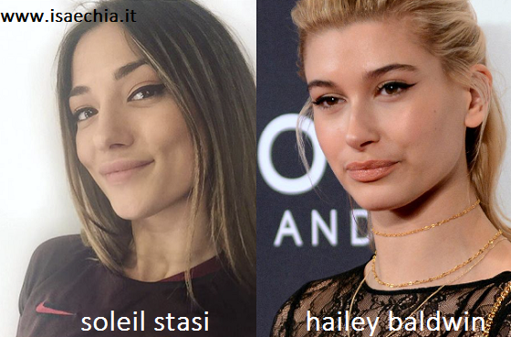 Somiglianza tra Soleil Stasi e Hailey Baldwin