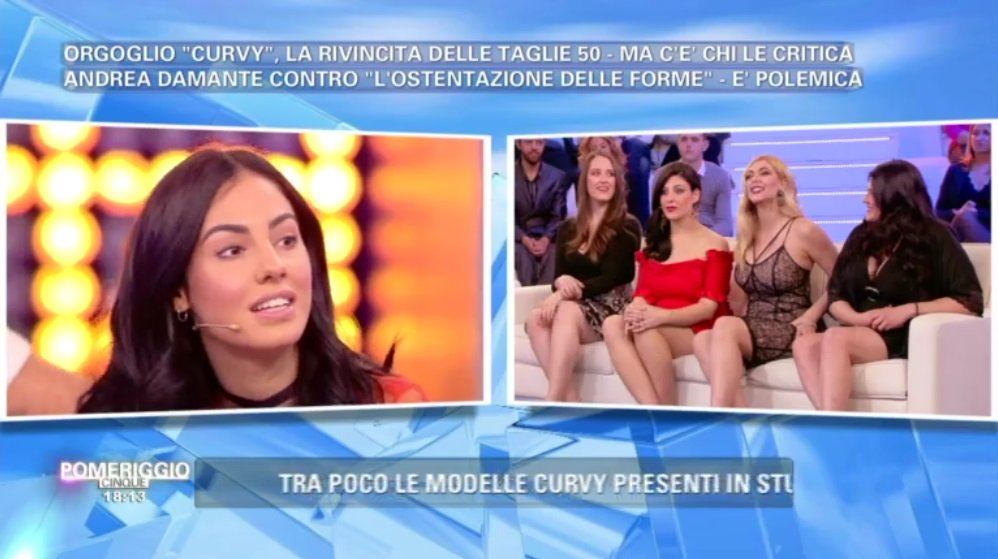 Giulia De Lellis a ‘Pomeriggio 5’ esprime la sua sulle donne ‘curvy’: “Non mi venite a dire che il grasso è sensuale!”