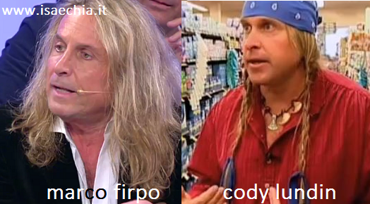 Somiglianza tra Marco Firpo e Cody Lundin