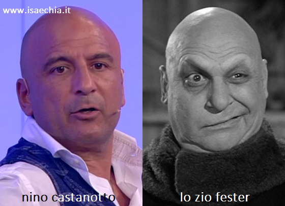 Somiglianza tra Nino Castanotto e lo zio Fester de 'La Famiglia Addams'
