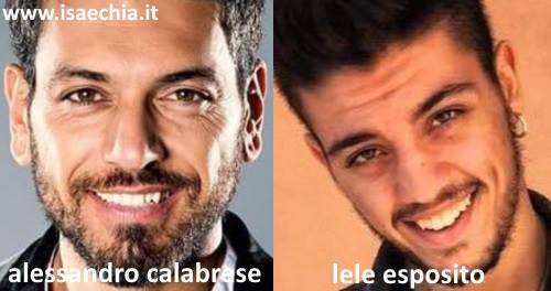 Somiglianza tra Alessandro Calabrese e Lele Esposito