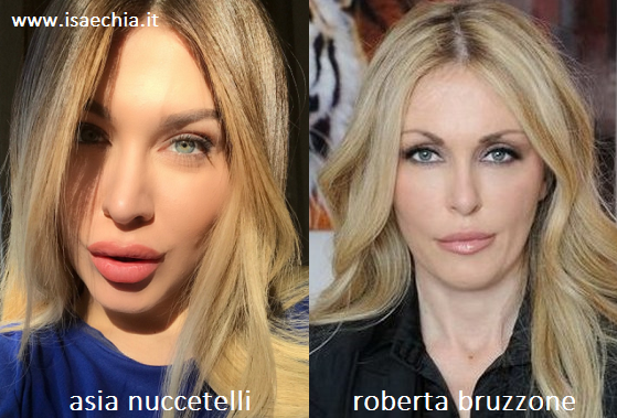 Somiglianza tra Asia Nuccetelli e Roberta Bruzzone