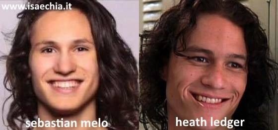 Somiglianza tra Sebastian Melo Taveira e Heath Ledger