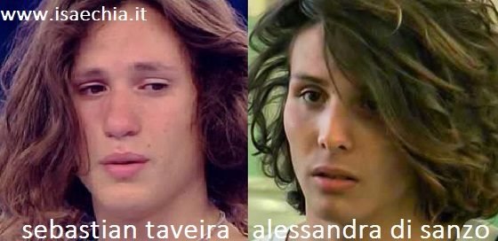Somiglianza tra Sebastian Taveira e Alessandra Di Sanzo