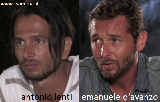 Somiglianza tra Antonio Lenti e Emanuele D'Avanzo