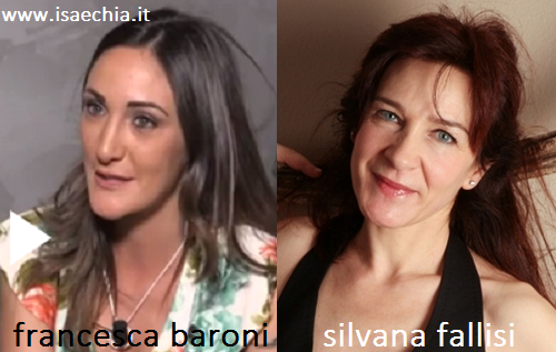 Somiglianza tra Federica Baroni e Silvana Fallisi