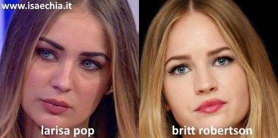 Somiglianza tra Larisa Pop e Britt Robertson