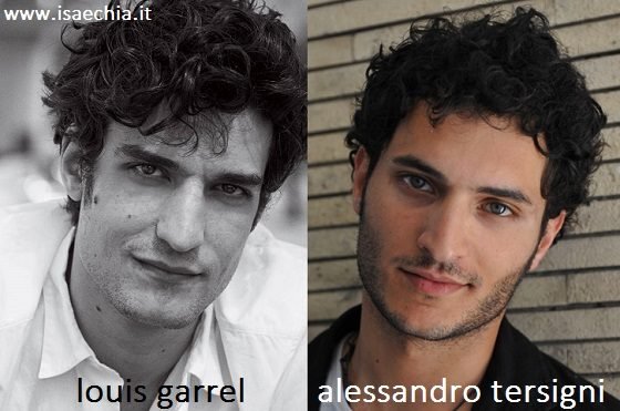 Somiglianza tra Louis Garrel e Alessandro Tersigni