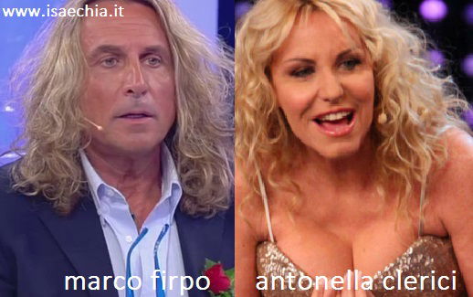 Somiglianza tra Marco Firpo e Antonella Clerici