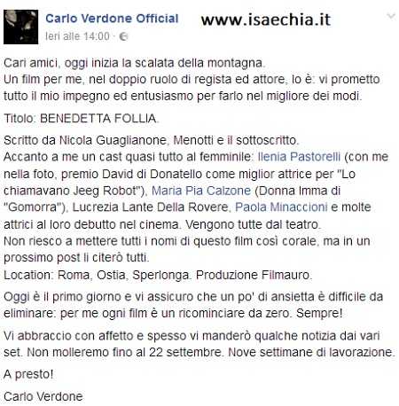 Facebook- Verdone