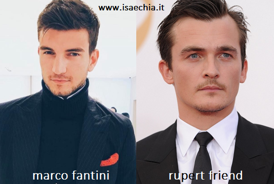 Somiglianza tra Marco Fantini e Rupert Friend
