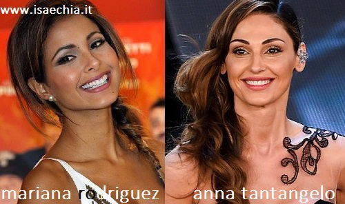 Somiglianza tra Mariana Rodriguez e Anna Tatangelo