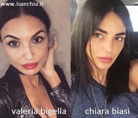 Somiglianza tra Valeria Bigella e Chiara Biasi