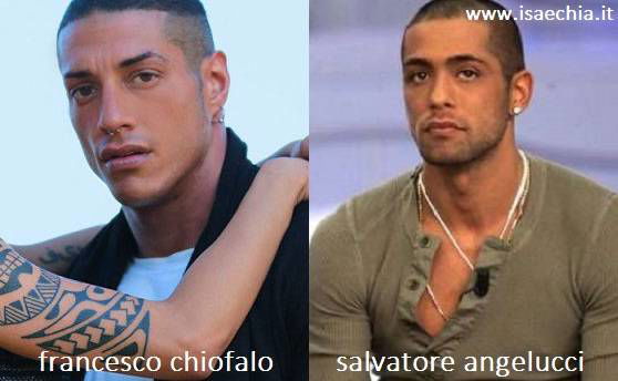 Somiglianza tra Francesco Chiofalo e Salvatore Angelucci