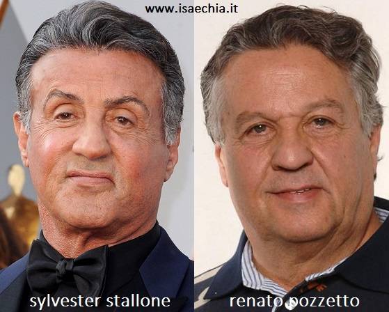 Somiglianza tra Sylvester Stallone e Renato Pozzetto