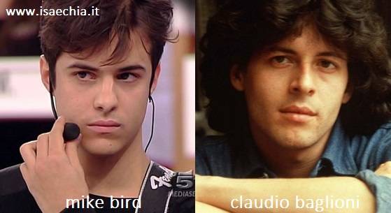 Somiglianza tra Mike Bird e Claudio Baglioni