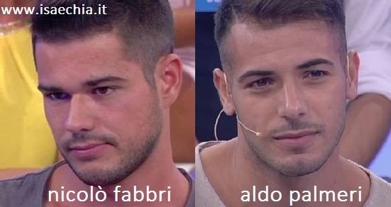 Somiglianza tra Nicolò Fabbri e Aldo Palmeri