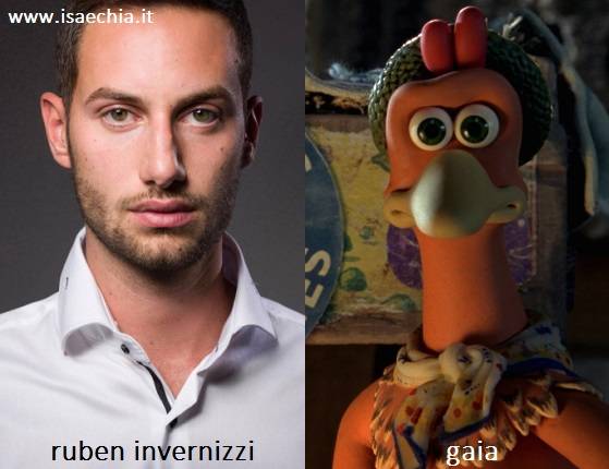 Somiglianza tra Ruben Invernizzi e Gaia di 'Galline in fuga'