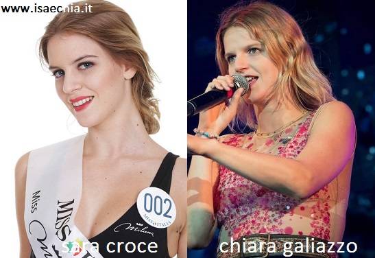 Somiglianza tra Sara Croce e Chiara Galiazzo