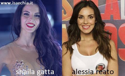 Somiglianza tra Shaila Gatta e Alessia Reato