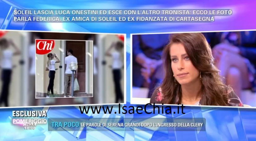 Federica Benincà a ‘Pomeriggio 5’ svela altri particolari sulla frequentazione tra Soleil Sorge e Marco Cartasegna! preview