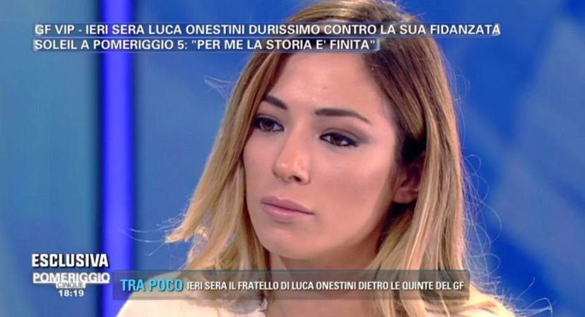 Soleil Sorge a ‘Pomeriggio Cinque’: “Ho passato 4 mesi da incubo con Luca Onestini. Darmi della vigliacca senza ascoltare le mie parole lo trovo un motivo valido per non considerarmi più la sua fidanzata!” preview