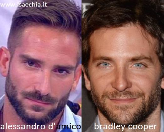 Somiglianza tra Alessandro D'Amico e Bradley Cooper