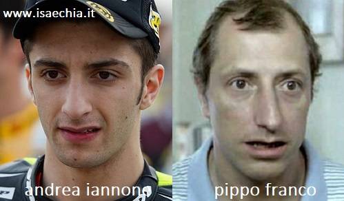 Somiglianza tra Andrea Iannone e Pippo Franco
