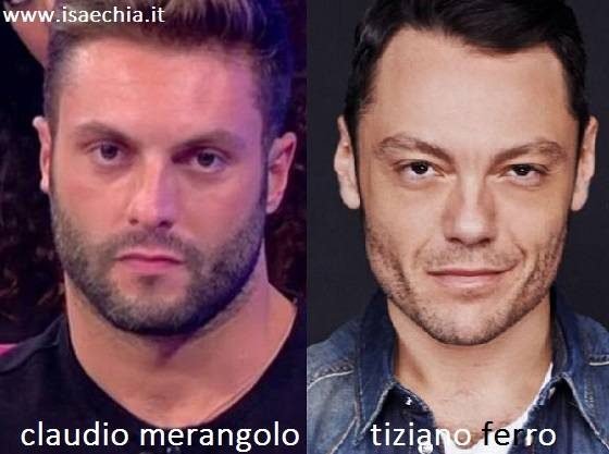 Somiglianza tra Claudio Merangolo e Tiziano Ferro