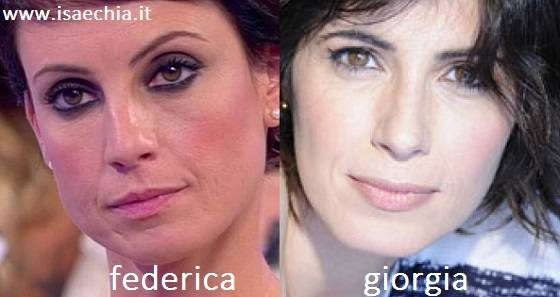 Somiglianza tra Federica e Giorgia
