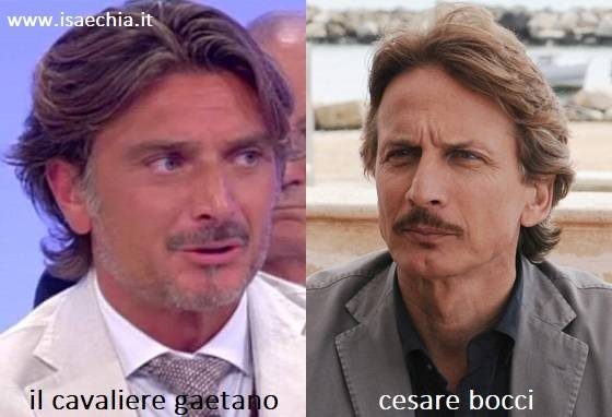 Somiglianza tra Gaetano e Cesare Bocci