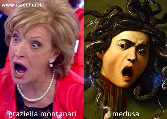 Somiglianza tra Graziella Montanari e Medusa