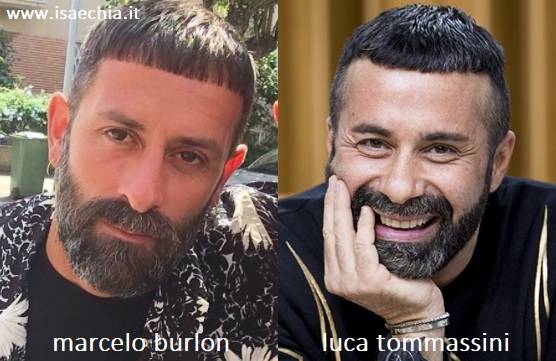 Somiglianza tra Marcelo Burlon e Luca Tommassini