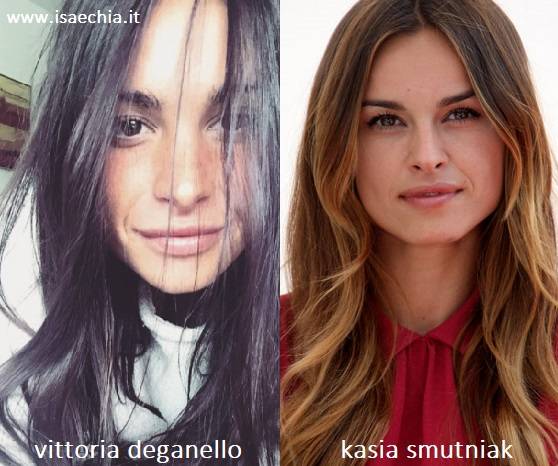 Somiglianza tra Vittoria Deganello e Kasia Smutniak