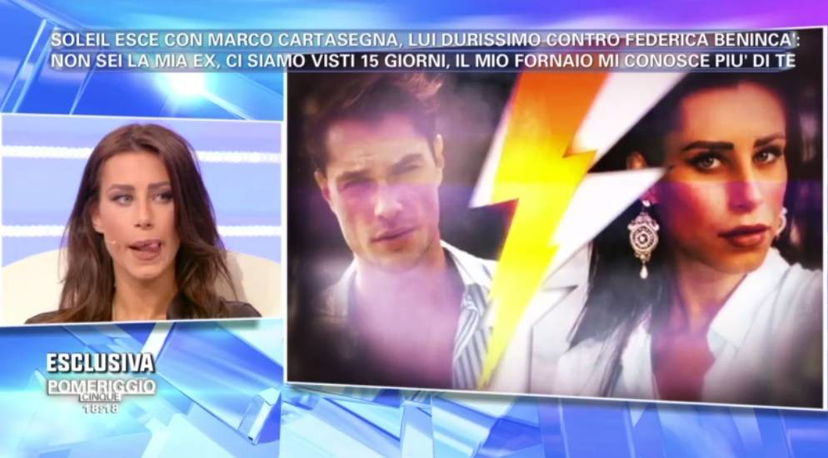 Federica Benincà a ‘Pomeriggio 5’ contro Marco Cartasegna: “Combatte il cyberbullismo e poi dice di me che sono una donna senza dignità che si vende per qualche soldo!” preview