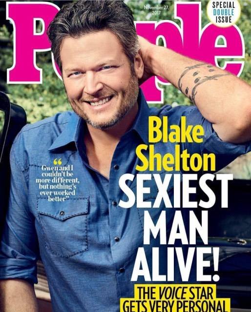 Blake Shelton è l’uomo più sexy del mondo nel 2017 secondo la rivista ‘People’