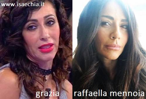 Somiglianza tra Grazia e Raffaella Mennoia