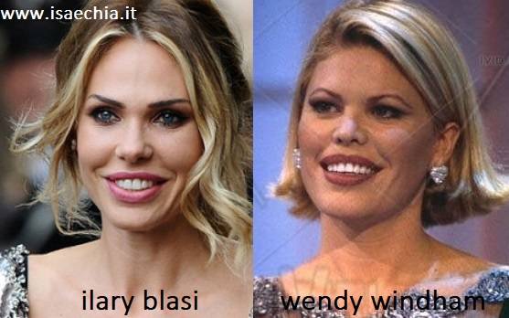 Somiglianza tra Ilary Blasi e Wendy Windham