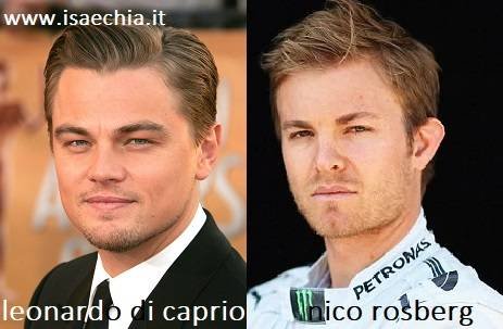 Somiglianza tra Leonardo Di Caprio e Nico Rosberg