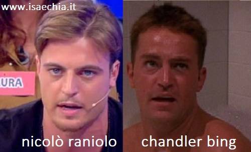 Somiglianza tra Nicolò Raniolo e Chandler Bing