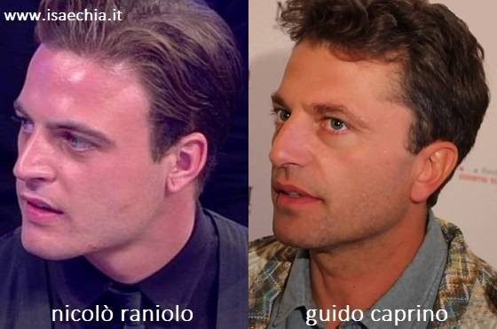 Somiglianza tra Nicolò Raniolo e Guido Caprino