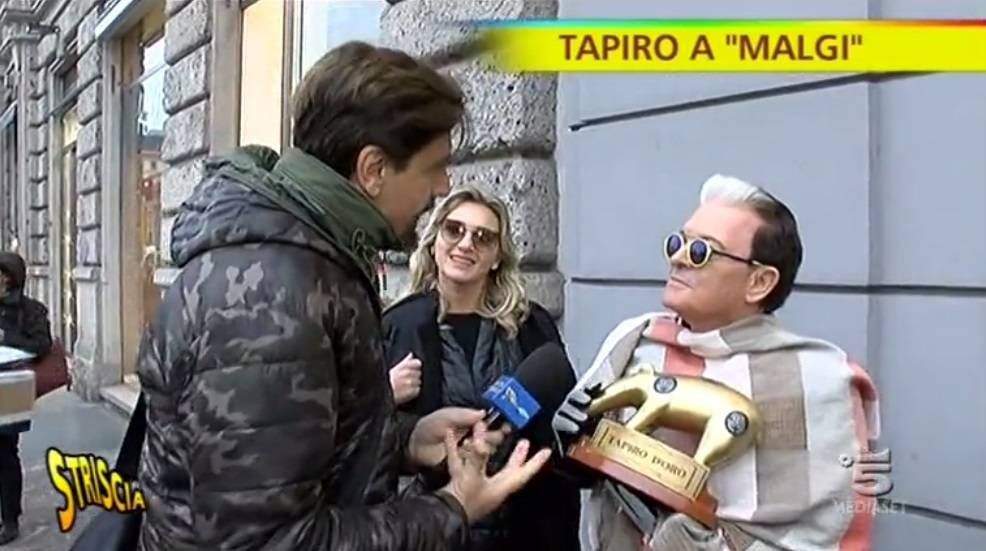 ‘Striscia La Notizia’, Tapiro D’Oro per Cristiano Malgioglio dopo l’eliminazione dal ‘Grande Fratello Vip 2’! (Video)