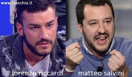 Somiglianza tra Lorenzo Riccardi e Matteo Salvini
