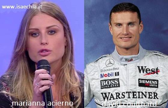 Somiglianza tra Marianna Acierno e David Coulthard