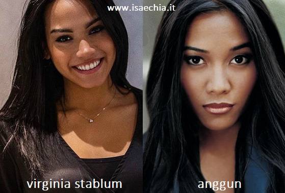 Somiglianza tra Virginia Stablum e Anggun