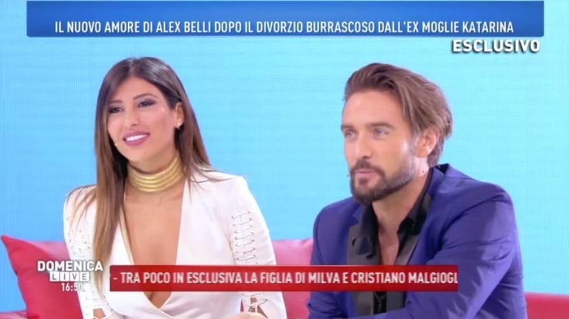 Alex Belli presenta la sua nuova compagna a ‘Domenica Live’. E a proposito di Katarina Raniakova ammette: “Speravo ci lasciassimo in maniera civile, ma lei voleva vendetta!” preview