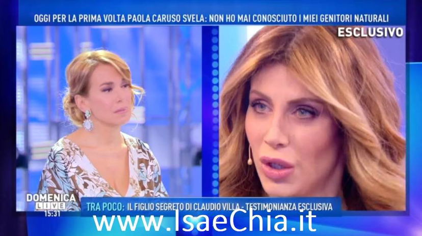 Paola Caruso in lacrime a ‘Domenica Live’: “A 13 anni ho scoperto di essere stata adottata, ma non sono stati i miei genitori a dirmelo!” (video) preview