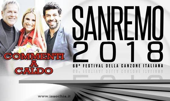 ‘Sanremo 2018’, la quarta serata: commenti a caldo